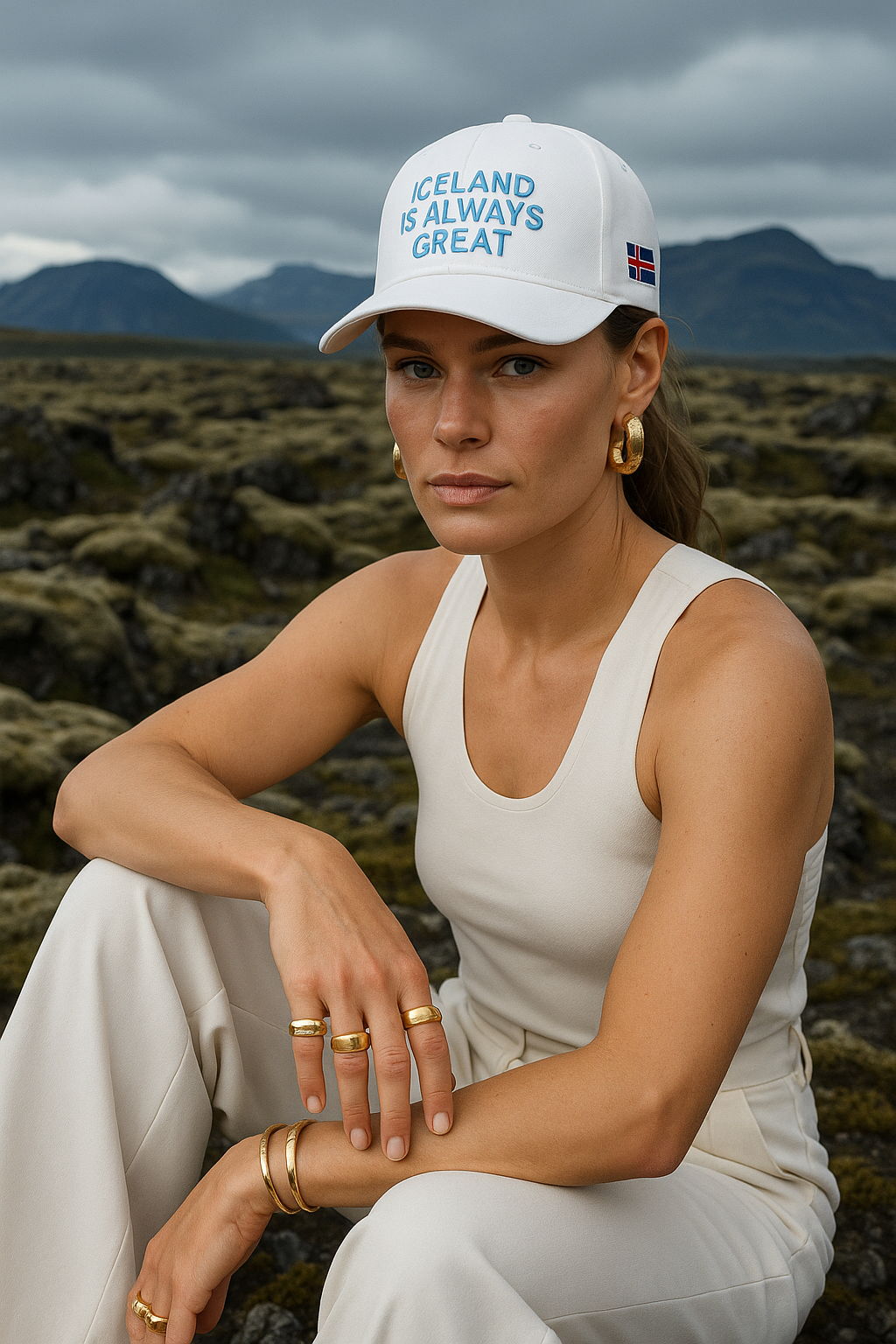 Iceland Is Always Great Wite Cap – For Cool Minds and Warm Heads