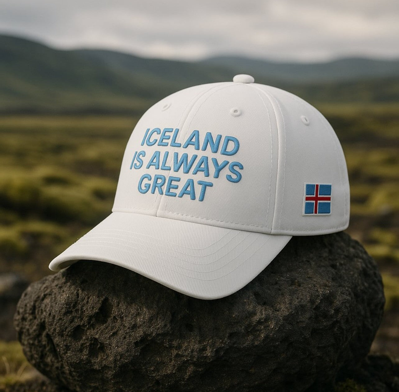 Iceland Is Always Great Wite Cap – For Cool Minds and Warm Heads